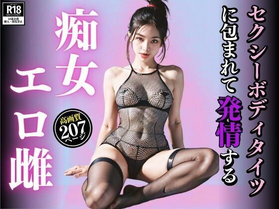 セクシーボディタイツに包まれて発情する痴女エロ雌 メイン画像