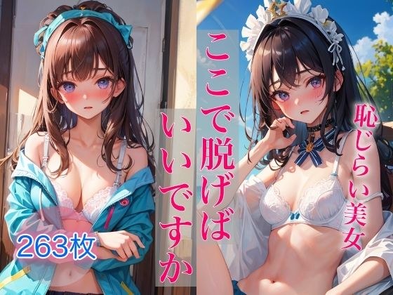 ここで脱げばいいですか 〜そそる恥じらい美女の下着姿〜 メイン画像