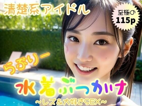 【清楚系アイドル】らぶりー水着ぶっかけ〜レズ＆大好きSEX〜【115P】 メイン画像