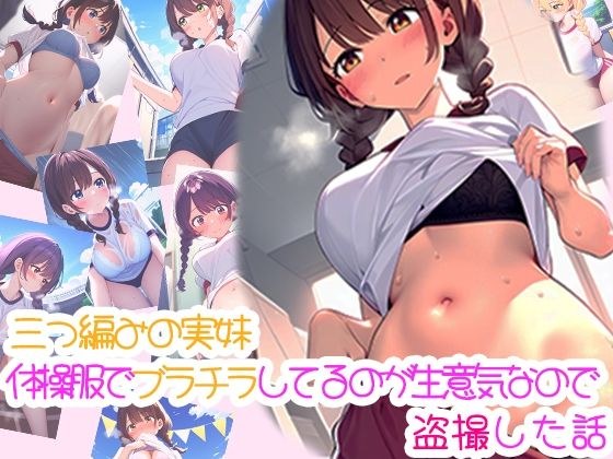 三つ編みの実妹が体操服でブラチラしてるのが生意気なので盗撮した話 メイン画像