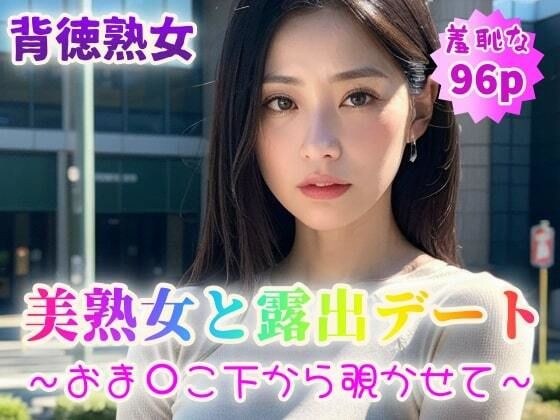 【背徳熟女】美熟女と露出デート〜おま〇こ下から覗かせて〜【96p】 メイン画像