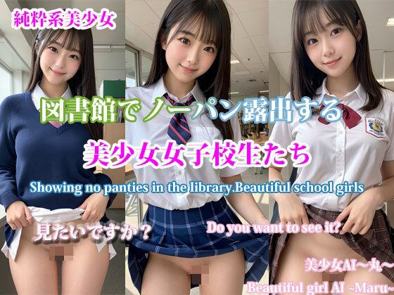 Showing no panties in the library.Beautiful school girls