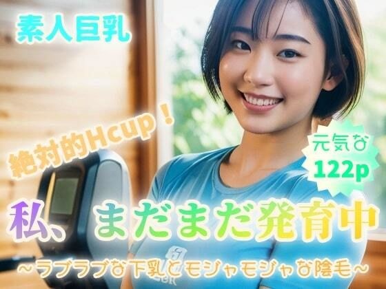 【素人巨乳】絶対的Hcup！私、まだまだ発育中〜ラブラブな下乳とモジャモジャな陰毛〜【122p】 メイン画像