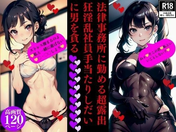 法律事務所に勤める超露出狂淫乱社員手当たりしだいに男を貪る メイン画像
