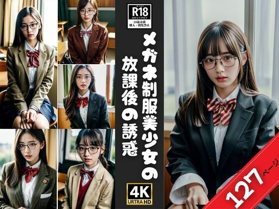 メガネ制服美少女の 放課後の誘惑 メイン画像
