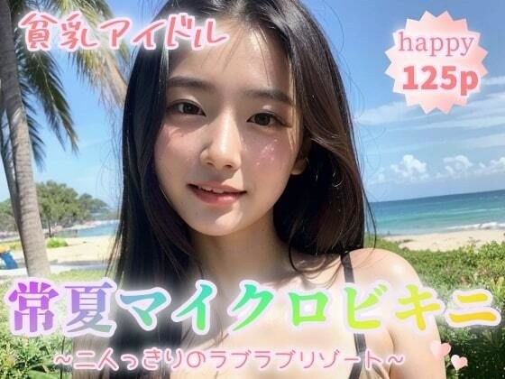 【貧乳アイドル】常夏マイクロビキニ〜二人きりのラブラブリゾート〜【125p】 メイン画像