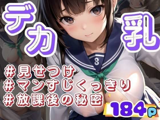 With that girl with big breasts... show off, clear pussy, secrets after school メイン画像