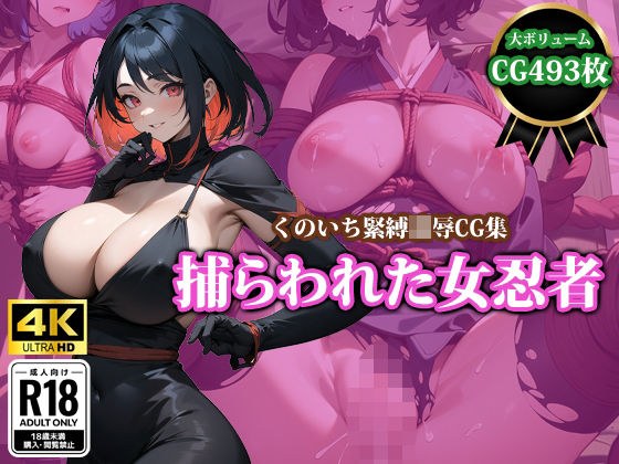 【4K高画質】捕らわれた女忍者 メイン画像