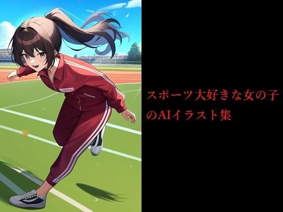 AI illustration collection of girls who love sports
