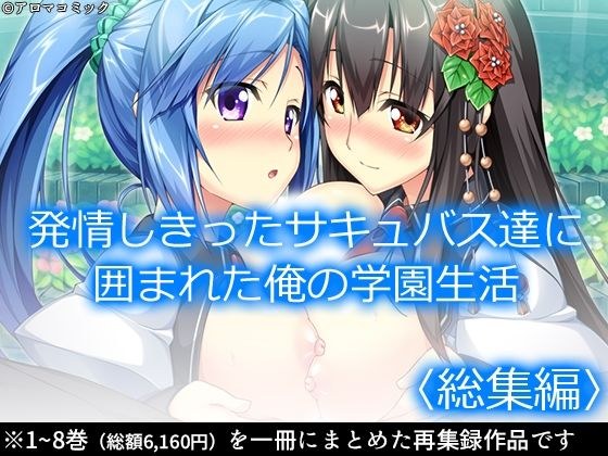 発情しきったサキュバス達に囲まれた俺の学園生活 ＜総集編＞ メイン画像