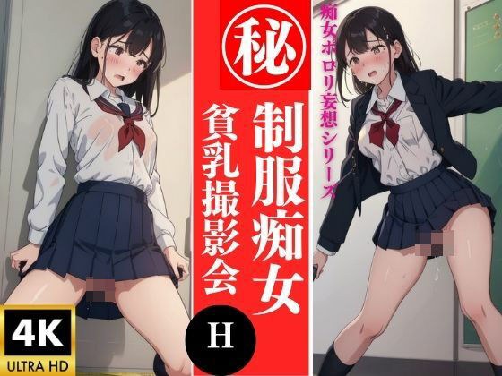 制服痴女 貧乳撮影会 43枚収録 メイン画像