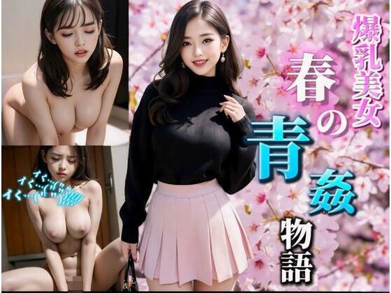 爆乳美女春の青姦物語 メイン画像