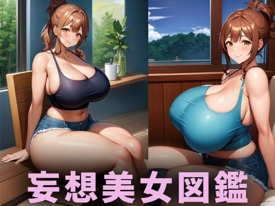 大胸美女【妄想插画美女百科全书第66卷】 メイン画像