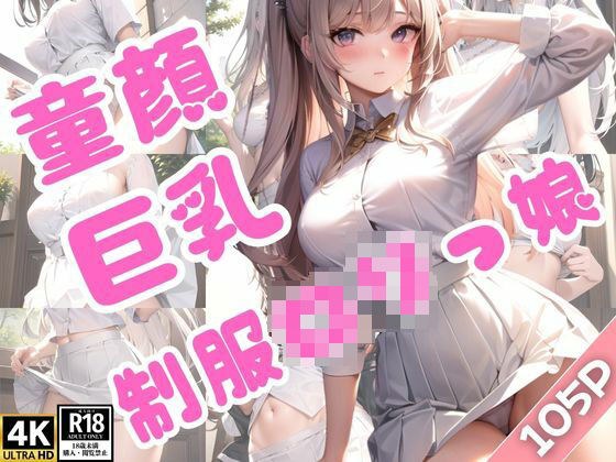 童顔！巨乳！パンチラ！制服ロリっ娘大胆露出 メイン画像