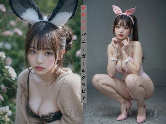 AI 可爱兔女郎凹印