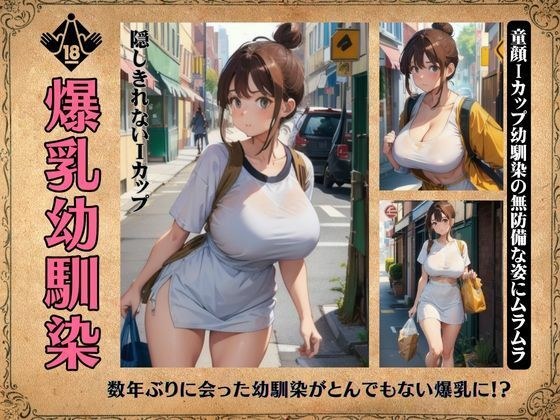爆乳の幼馴染!隠しきれないiカップえろえろスタイル!童顔無防備な服装で・・・