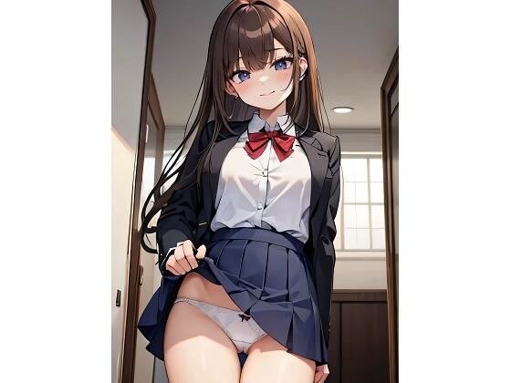 JKがスカートをめくり上げて誘惑してるよぉ（33枚） メイン画像