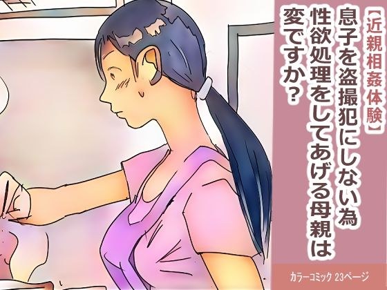 【近親相姦体験】息子を盗撮犯にしない為、性欲処理をしてあげる母親は変ですか？ メイン画像