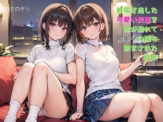 【小説】終電を逃した可愛い友達を妹が連れて陰キャの俺も飲まされた結果 メイン画像