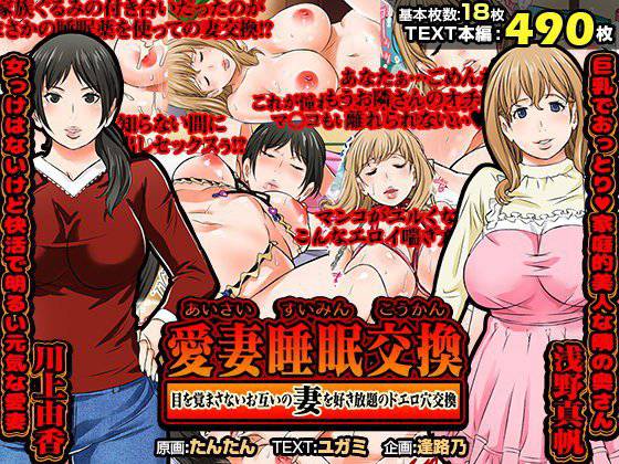 愛妻睡眠交換 -目を覚まさないお互いの妻を好き放題のドエロ穴交換ー メイン画像