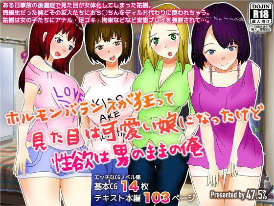 ホルモンバランスが狂って見た目は可愛い娘になったけど性欲は男のままの俺 メイン画像