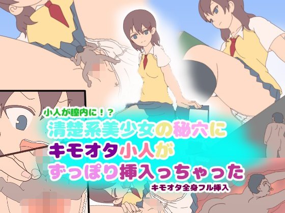 【小人が膣内に！？】清楚系美少女の秘穴にキモオタ小人がずっぽり挿入っちゃった【キモオタ全身フル挿入】 メイン画像
