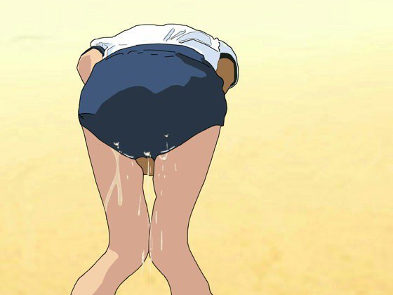 体育の授業中におしっこ我慢できなくなって漏らすブルマー少女 メイン画像