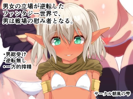 男女の立場が逆転したファンタジー世界で、男は戦場の慰み者となる。 メイン画像