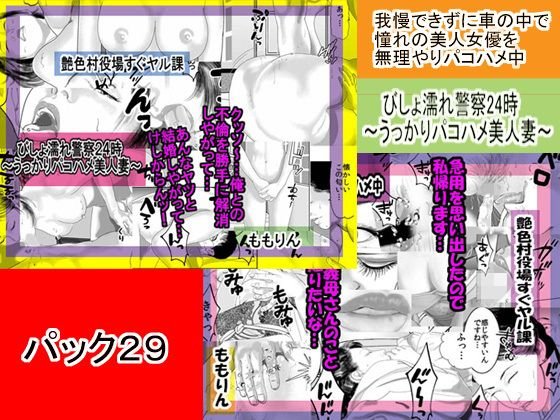 ももりんお買い得パック29「我慢できずに車の中で憧れの美人女優を無理やりパコハメ中＆びしょ濡れ警察24時〜うっかりパコハメ美人妻〜」 メイン画像