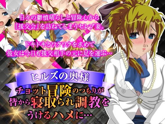 ヒルズの奥様 ちょっと冒険のつもりがみんなから寝取られ調教をうけるハメに… メイン画像