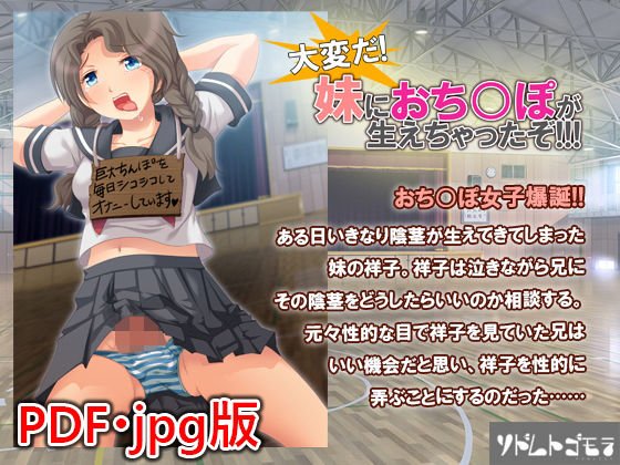 【PDF・jpg】大変だ!妹におち○ぽが生えちゃったぞ!!! メイン画像