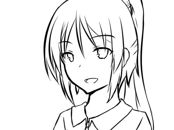 顔の線画5 メイン画像