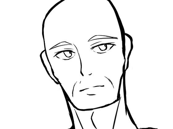 顔の線画10 メイン画像