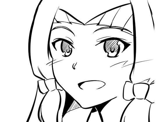 顔の線画11 メイン画像