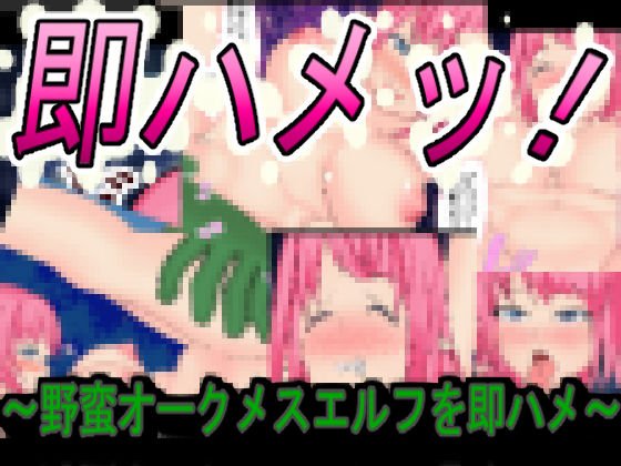 『即ハメッ！』〜野蛮オークメスエルフを即ハメ〜 メイン画像