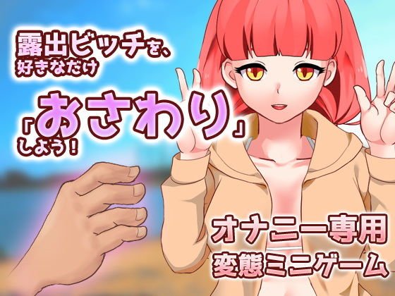 露出ビッチを、好きなだけ「おさわり」しよう!〜ゲーム版 メイン画像
