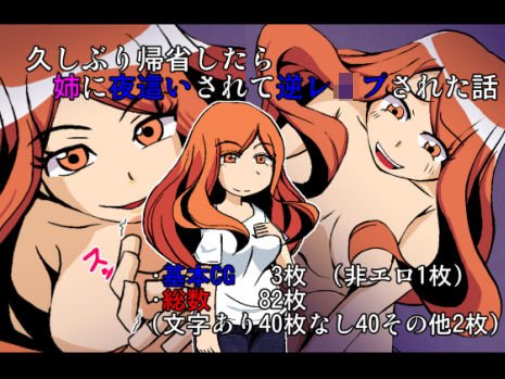 久しぶりに帰省したら姉に夜這いされて逆レイプされた話 メイン画像
