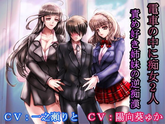 電車の中に痴女2人 責め好き姉妹の逆痴漢 メイン画像