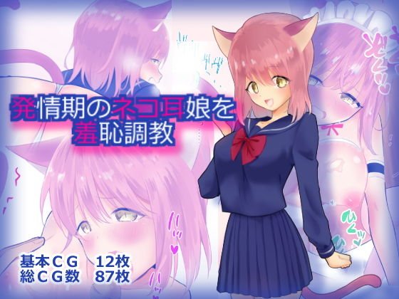 発情期のネコ耳娘を羞恥調教 メイン画像