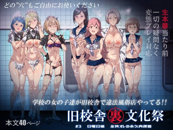 旧校舎裏文化祭 ＃3日曜日編 全員オレの永久肉便器 メイン画像