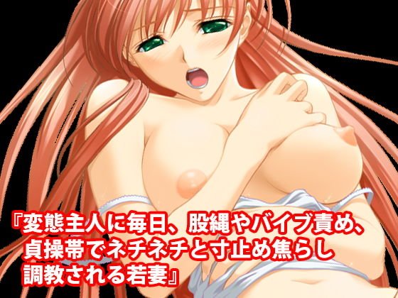 『変態主人に毎日、股縄やバイブ責め、貞操帯でネチネチと寸止め焦らし調教される若妻』 メイン画像