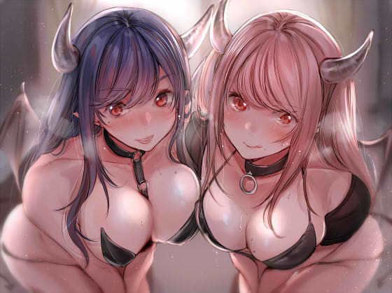 Succubus who is a sexual processing business ♪ ~ Delivery service of Dirty little sisters ♪ ~ メイン画像