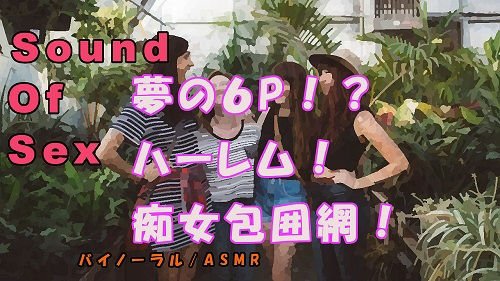 ノンフィクションSEXボイス!実録!夢の6P!?5人の痴女によるハーレム辱め&言葉責め! ASMR/バイノーラル/オナサポ/言葉責め/乱交/M男向け/催●音声/ メイン画像