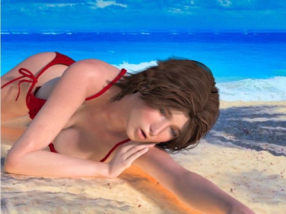 人妻遭難NTR 〜 友達の嫁と漂流した無人島で不倫セックス メイン画像