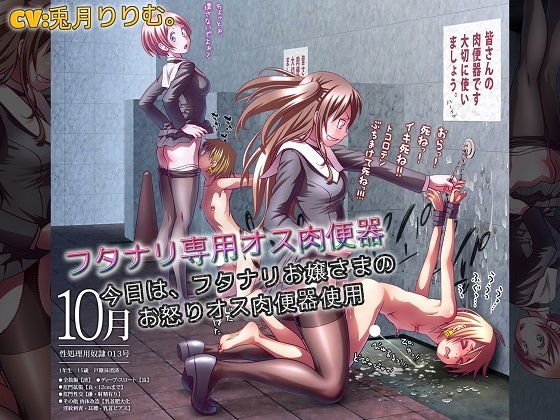 フタナリ専用オス肉便器 今日は、フタナリお嬢さまのお怒りオス肉便器使用 メイン画像