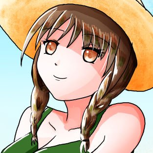 【イラスト】夏の海のひと時【カフェブラウン】 メイン画像