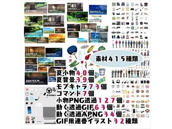 動く素材＆夏素材PNG/GIF/APNG