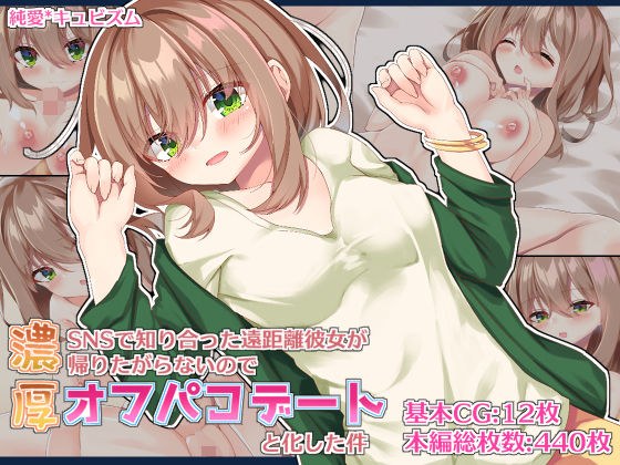 SNSで知り合った遠距離彼女が帰りたがらないので濃厚オフパコデートと化した件 メイン画像
