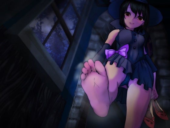 蹂躙する魔法使いの女の子 縮小化足臭責め メイン画像