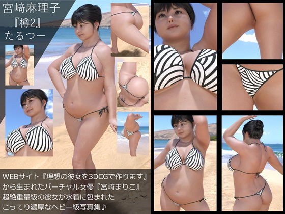 『理想の彼女を3DCGで作ります』から生まれたバーチャルアイドル「宮崎麻理子（みやざきまりこ）」待望のセカンド写真集:樽2「たる2」 メイン画像